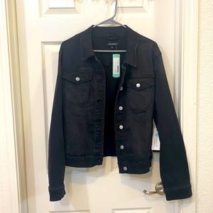 Charcoal/black denim jacket